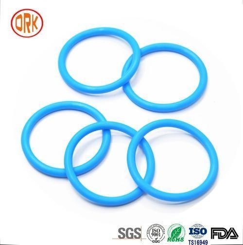 0.5mm - 1000mm 568 Biru Silicone Sealing Karet Ring RoHS Karet Flat O Ring