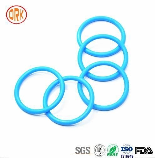 0.5mm - 1000mm 568 Biru Silicone Sealing Karet Ring RoHS Karet Flat O Ring