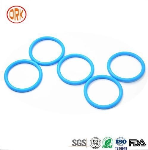 0.5mm - 1000mm 568 Biru Silicone Sealing Karet Ring RoHS Karet Flat O Ring