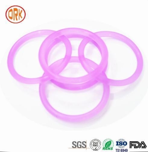 Customization Purple Translucent Silicone Rubber O Ring Seal Ring Gasket Untuk Shaft Seal
