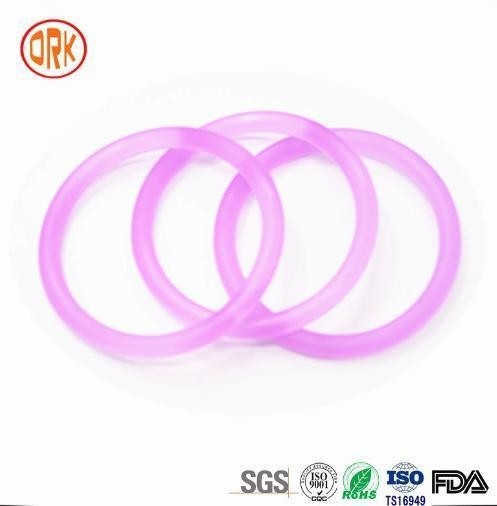 Customization Purple Translucent Silicone Rubber O Ring Seal Ring Gasket Untuk Shaft Seal