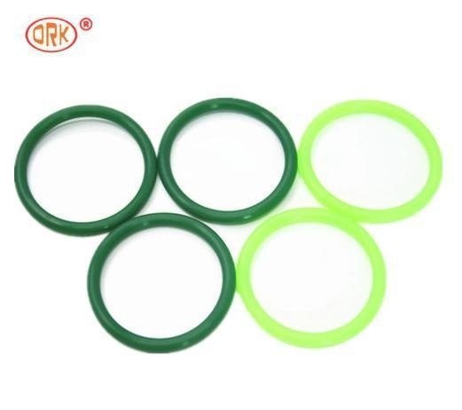 Green Good Elongation Seals FDA Wras LFGB Certified Food Grade Silicone O-Ring dengan Suhu -60- 350 derajat