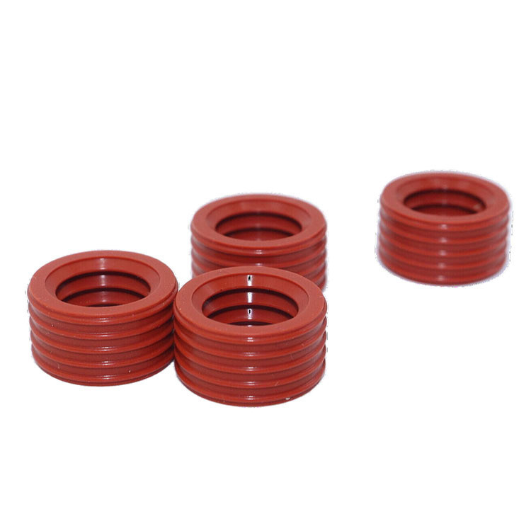 Customized Red U-Bentuk NBR USH Hidraulik Seal Rings untuk Energi Storage Connector