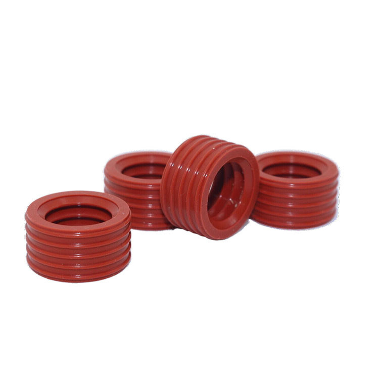Customized Red U-Bentuk NBR USH Hidraulik Seal Rings untuk Energi Storage Connector