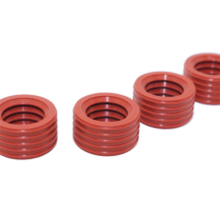 Customized Red U-Bentuk NBR USH Hidraulik Seal Rings untuk Energi Storage Connector