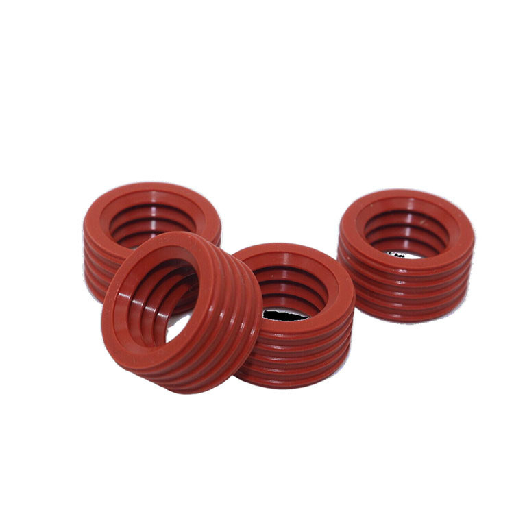 Customized Red U-Bentuk NBR USH Hidraulik Seal Rings untuk Energi Storage Connector