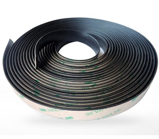 Custom Size D-Type EPDM Foam Adhesive Door Seal Strip Anti-Dust Rubber untuk Pintu Jendela