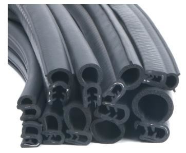 Custom Size D-Type EPDM Foam Adhesive Door Seal Strip Anti-Dust Rubber untuk Pintu Jendela
