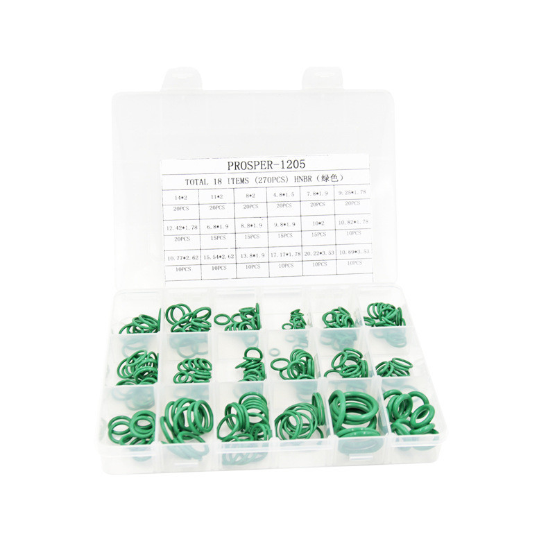 NBR O Ring Valve Rubber Seal Assortment Kit 382 Pcs O Ring Hitam Untuk Perbaikan Hidraulik