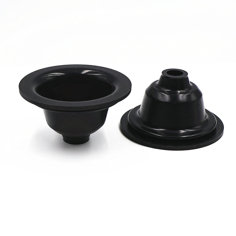 IRHD 30 - 90 Shore A Kekerasan Dustproof Rubber Seal Black Rubber Boot Seals Disesuaikan