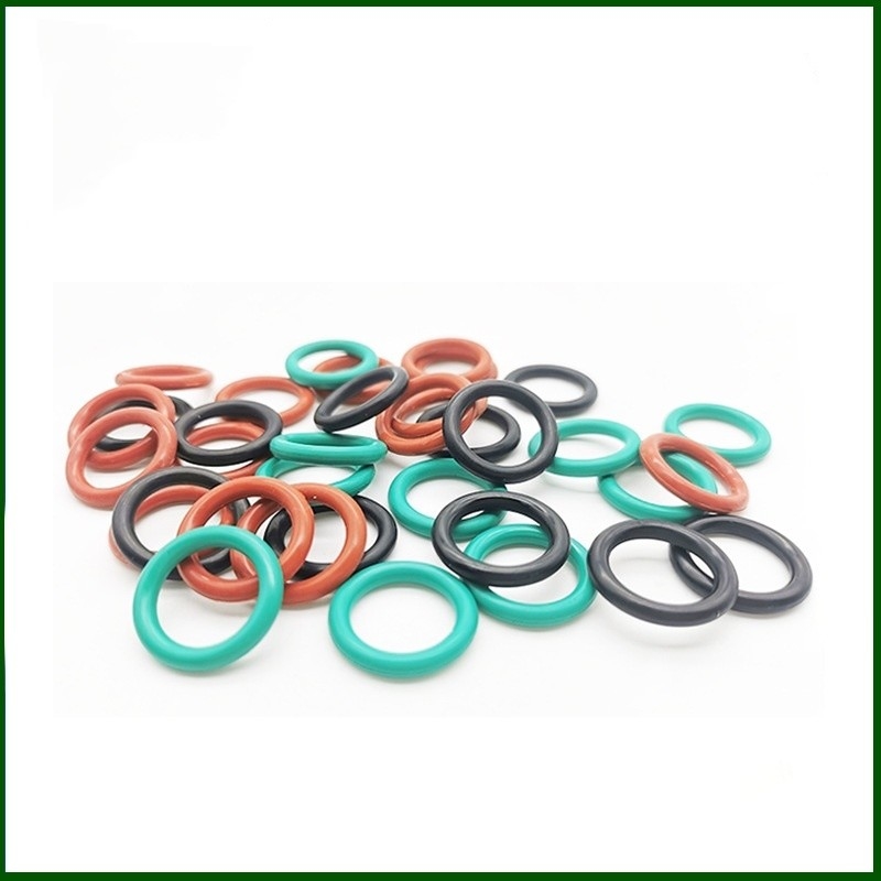 High Precision Molded FKM EPDM Rubber O-Ring Seals untuk Layanan Pengolahan Khusus