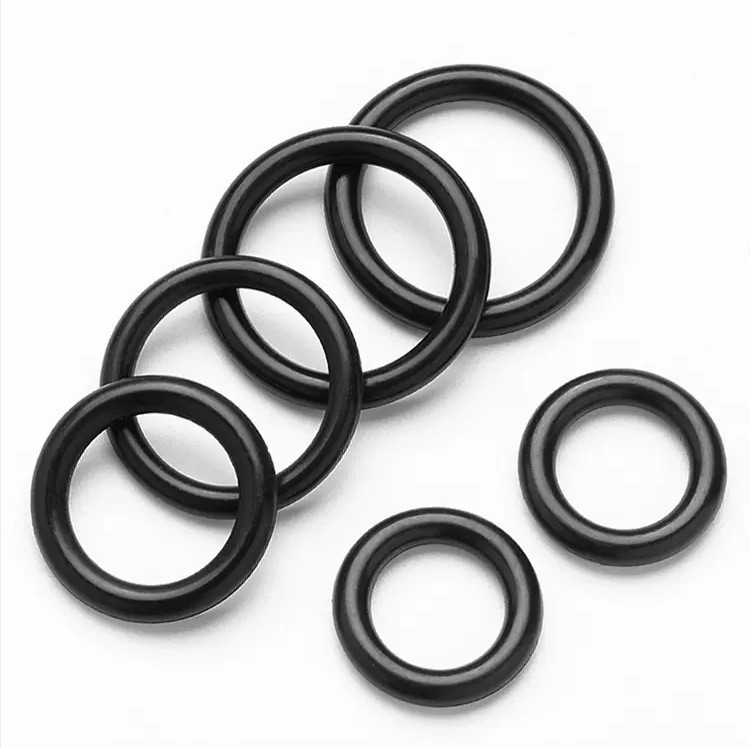 NBR/FKM/EPDM Silicone O-Ring Seals untuk bahan yang berbeda dan pengolahan cetakan