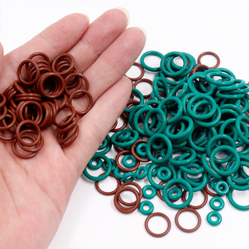NBR/FKM/EPDM Silicone O-Ring Seals untuk bahan yang berbeda dan pengolahan cetakan