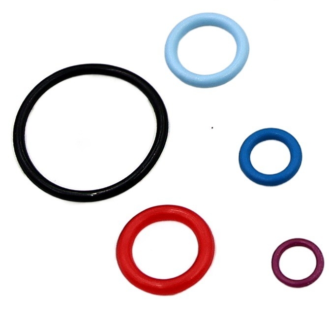 30-90 Shore A Hardness Range EPDM FKM FFKM NBR Silicone O Rings untuk Semua Industri