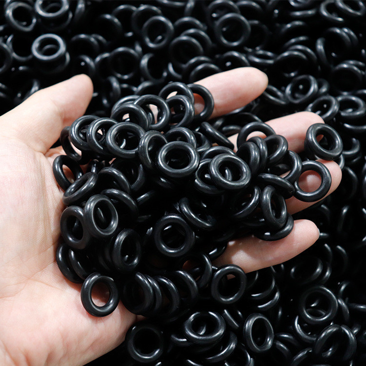 Format Gambar 3D/2D NBR Material ORK 70 Shore A Black Rubber Silicone O-Ring Seal Seal
