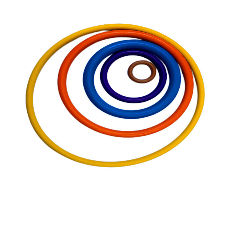 Warna yang disesuaikan Fep Encapsulated O Rings Seals Oil Resistant Rubber Seal Untuk Pipe Gasoline