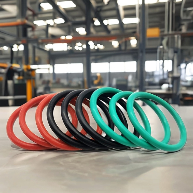 Pengolahan khusus Segel silikon O-ring suhu tinggi NBR FKM untuk produk karet