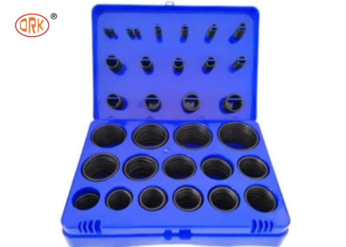 Ketahanan minyak yang baik Hitam NBR 70 Shore O-Ring Kit Box untuk Excavator Hydraulic Cylinder
