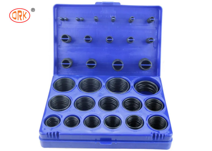 Ketahanan minyak yang baik Hitam NBR 70 Shore O-Ring Kit Box untuk Excavator Hydraulic Cylinder