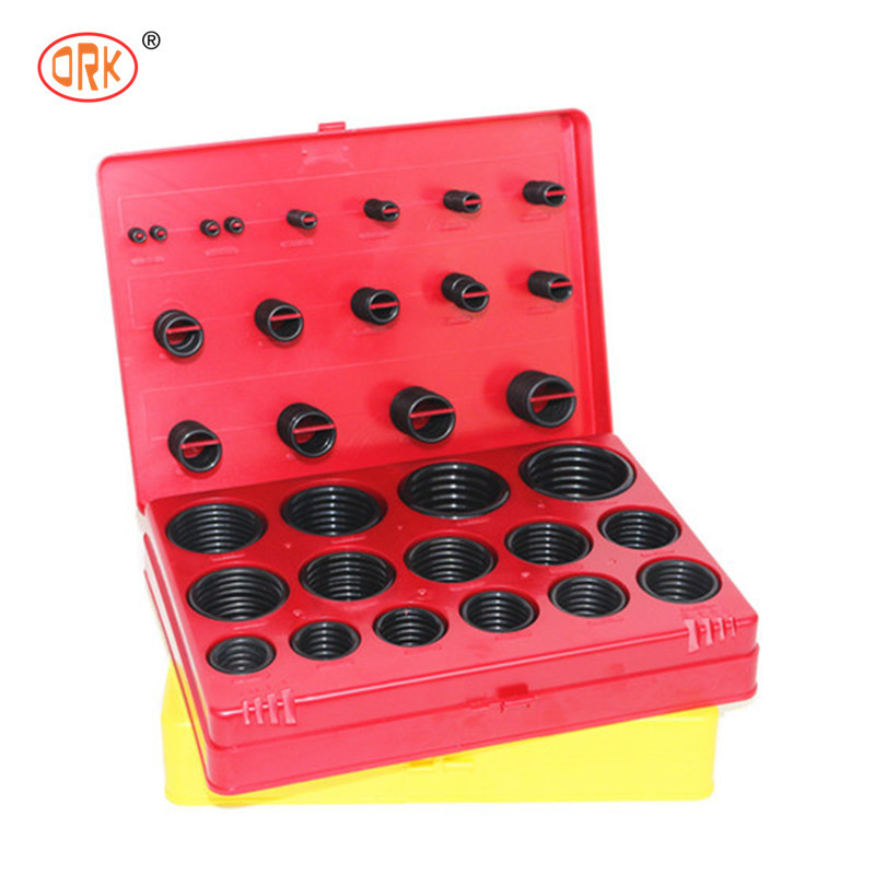 Segel penyesuai rantai dengan kekerasannya berkisar 30-90 Shore A Asorted Silicone O Ring Kits