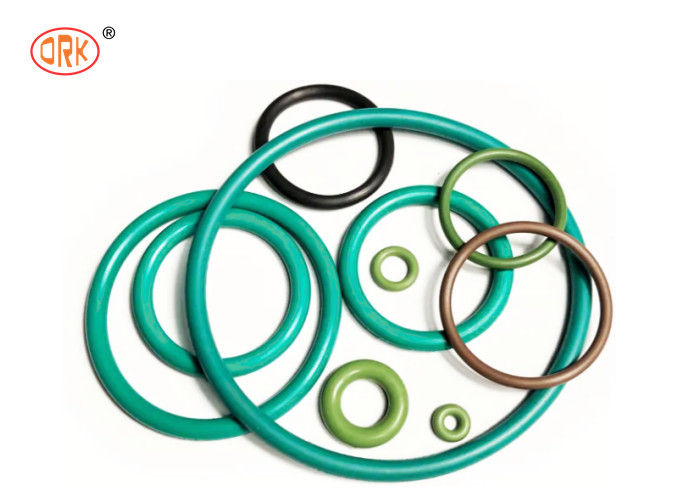 Format Gambar 3D/2D Green Silicone dan FKM Rubber O-Rings Seal untuk Aplikasi Industri