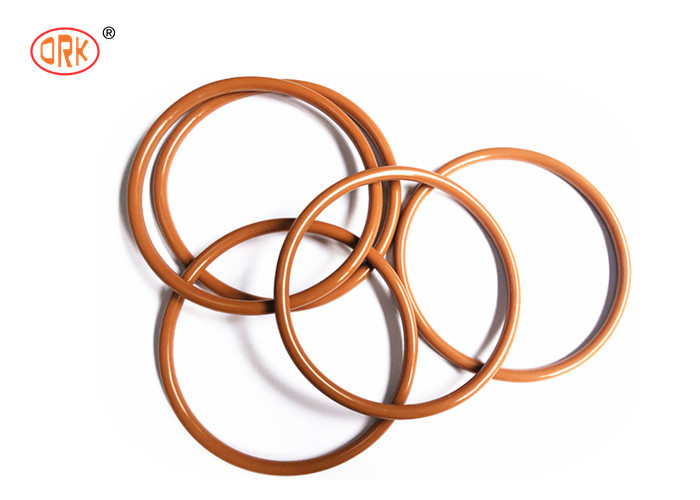 Segel O-Ring Standar Silikon tahan suhu tinggi oranye untuk peralatan medis