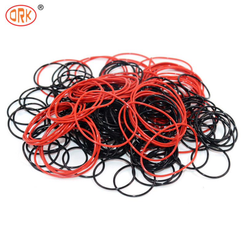 Elastomer merah O Ring EPDM FKM NBR 70 Shore Karet O Ring Silikon High Seals Ukuran khusus