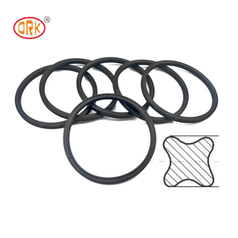 Quard Ring Hydraulic Oil Seal NBR 90 Shore X Ring Seal OEM Untuk Mechanical Seal Burgmann