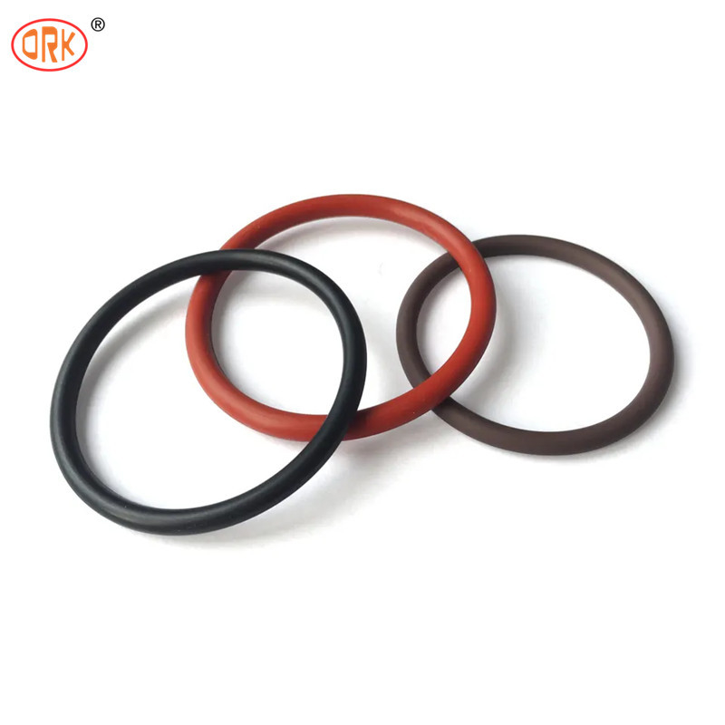 NBR 90 Shore AEM Pump Rubber Seal O Ring Warna Disesuaikan EPDM FKM Elastomer