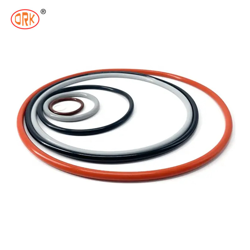 NBR 90 Shore AEM Pump Rubber Seal O Ring Warna Disesuaikan EPDM FKM Elastomer